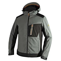Liquidación total - Chaqueta de trabajo de Softshell Diadora Tech Carbon 702.175946 color gris oscuro Talla 4XL