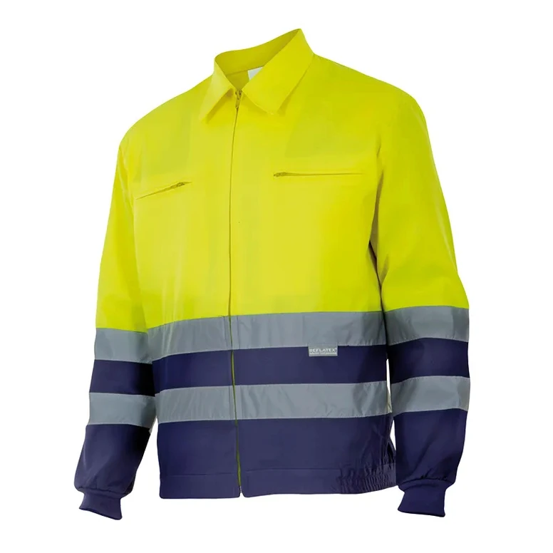 Chaqueta de forro polar bicolor de trabajo Alta visibilidad Velilla 153
