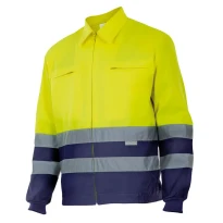 Chaqueta de forro polar bicolor de trabajo Alta visibilidad Velilla 153