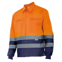 Chaqueta de forro polar bicolor de trabajo Alta visibilidad Velilla 153