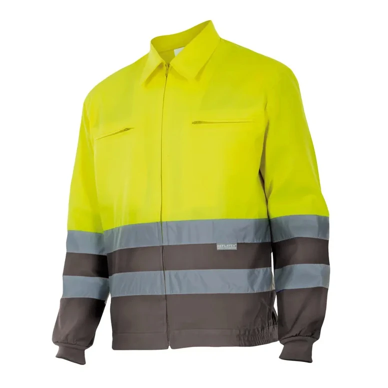 Chaqueta de forro polar bicolor de trabajo Alta visibilidad Velilla 153