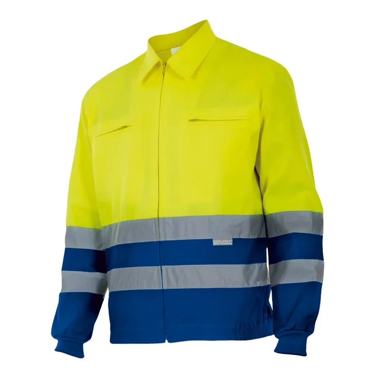 Chaqueta de forro polar bicolor de trabajo Alta visibilidad Velilla 153