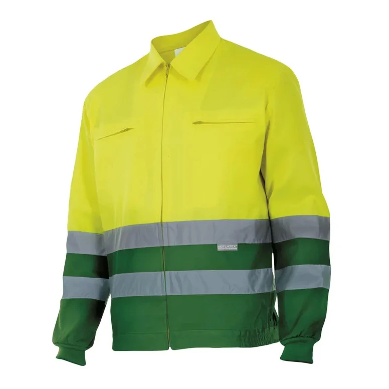 Chaqueta de forro polar bicolor de trabajo Alta visibilidad Velilla 153