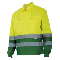 Chaqueta de forro polar bicolor de trabajo Alta visibilidad Velilla 153