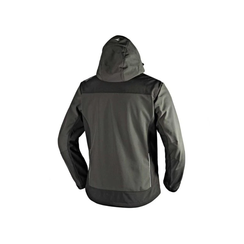 Liquidación total - Chaqueta de trabajo de Softshell Diadora Tech Carbon 702.175946 color gris oscuro Talla 3XL