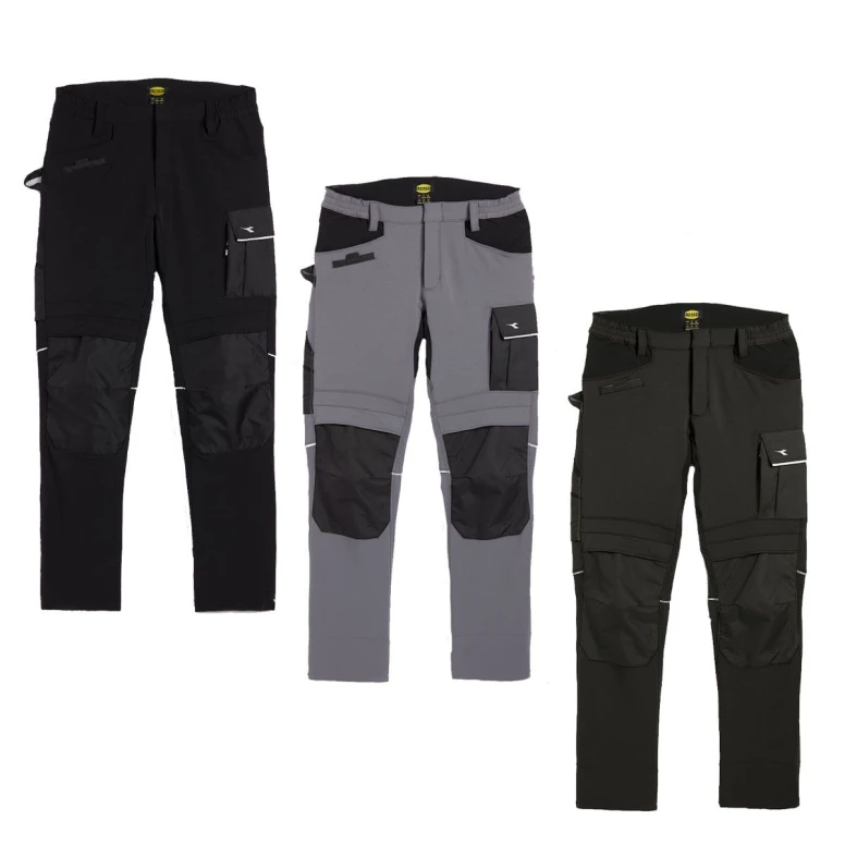 Pantalones de trabajo Diadora Multibolsillos Stretch Carbon 702.175554