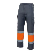 Pantalón bicolor forrado de trabajo Alta visibilidad Multibolsillos Velilla 156