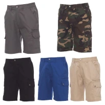 Bermudas de trabajo Multibolsillos de verano de corte clásico - Payper