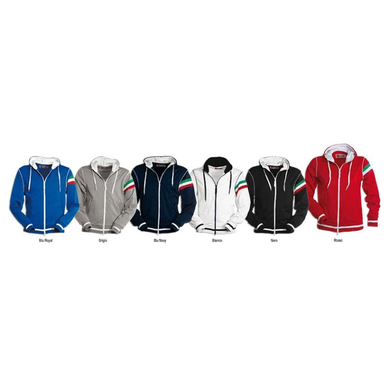 Sudadera con cremallera completa y costuras reforzadas Kansas - Payper