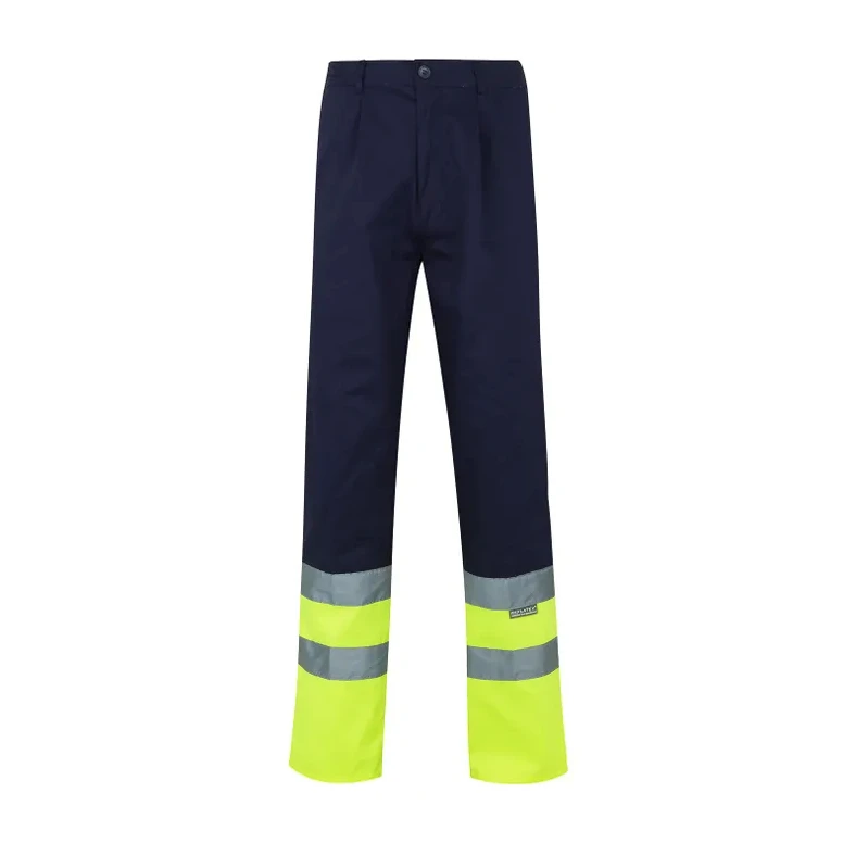 Pantalón bicolor de trabajo Alta visibilidad Multibolsillos Velilla 158