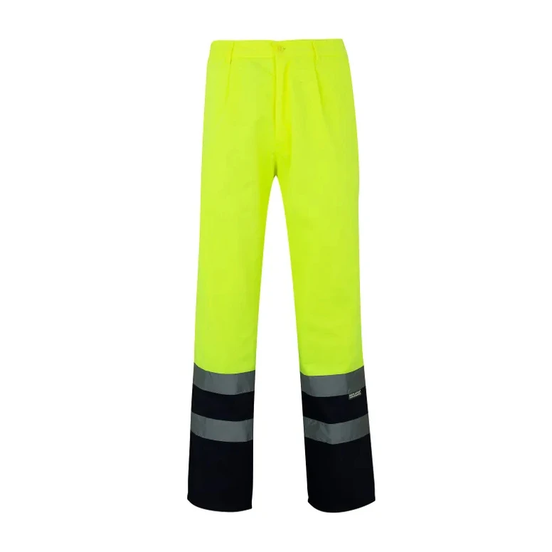 Pantalón bicolor de trabajo Alta visibilidad Multibolsillos Velilla 158
