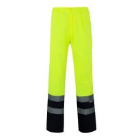Pantalón bicolor de trabajo Alta visibilidad Multibolsillos Velilla 158