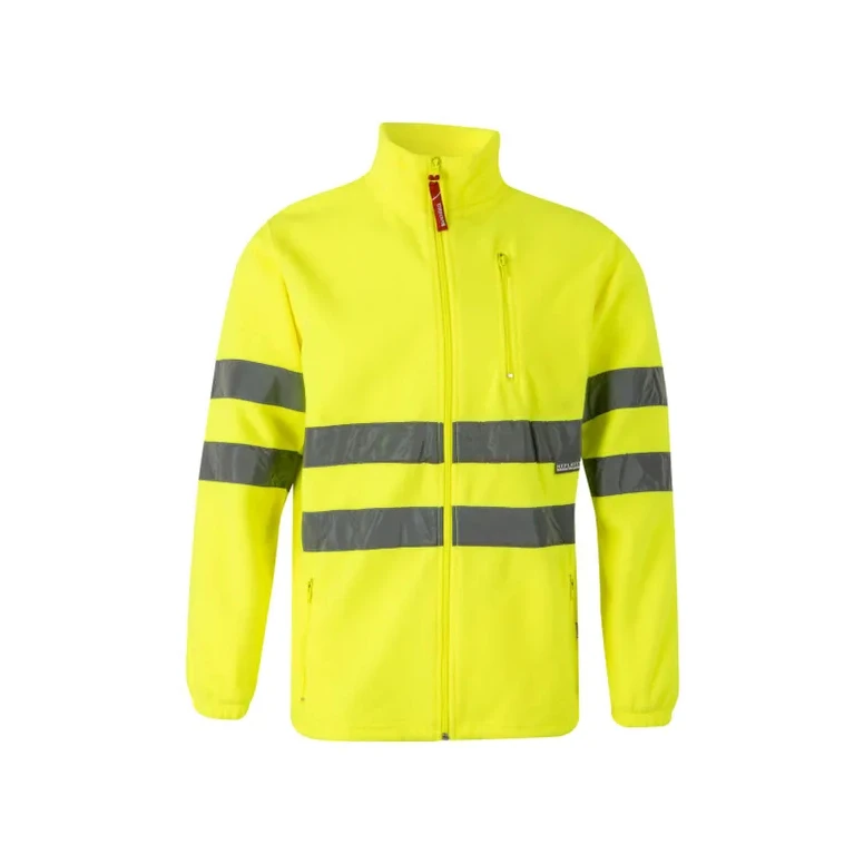 Sudadera con cremallera larga de trabajo en forro polar Alta visibilidad Multibolsillos Velilla 181