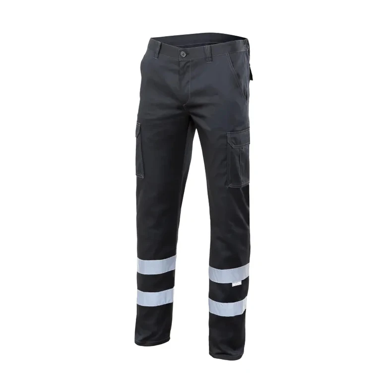 Pantalón de trabajo Alta visibilidad Elástico Multibolsillos Velilla 103014S