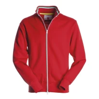 Liquidación total - Sudadera Cremallera completa Nazionale - Payper AY 7532 Talla XL rojo