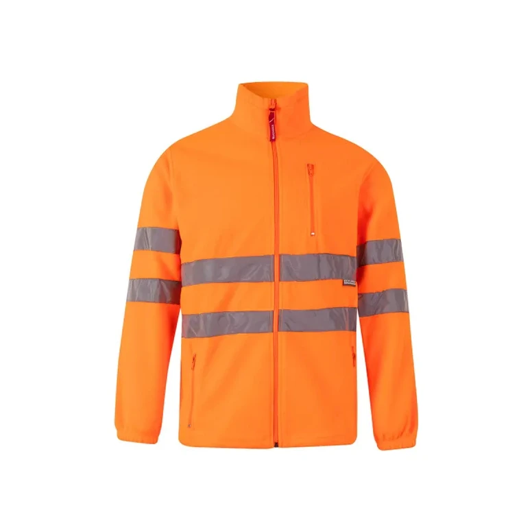 Sudadera con cremallera larga de trabajo en forro polar Alta visibilidad Multibolsillos Velilla 181