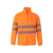 Sudadera con cremallera larga de trabajo en forro polar Alta visibilidad Multibolsillos Velilla 181