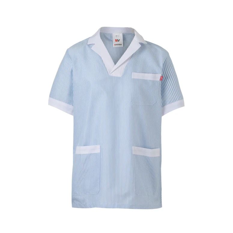 Blusa sanitaria de manga corta de trabajo Multibolsillos Velilla 585