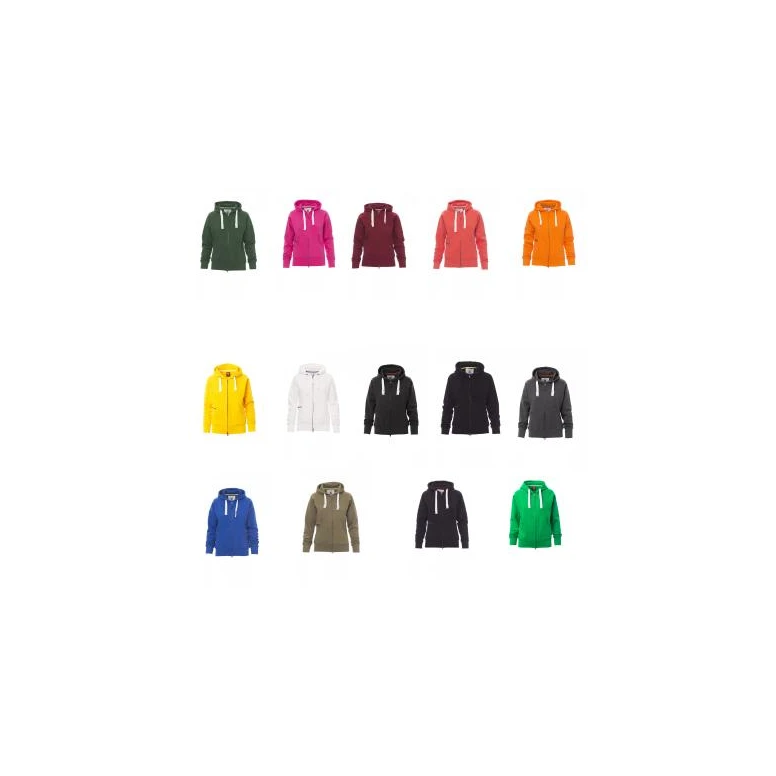 Sudadera de trabajo con cremallera larga y capucha Payper Dallas Lady+ AY 7536