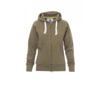 Sudadera de trabajo con cremallera larga y capucha Payper Dallas Lady+ AY 7536