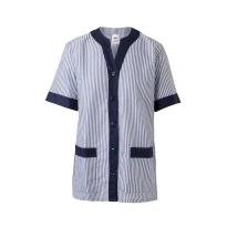 Blusa sanitaria de manga corta larga de trabajo Multibolsillos Velilla Mujer 579