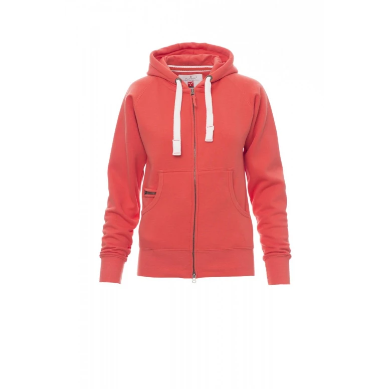 Sudadera de trabajo con cremallera larga y capucha Payper Dallas Lady+ AY 7536