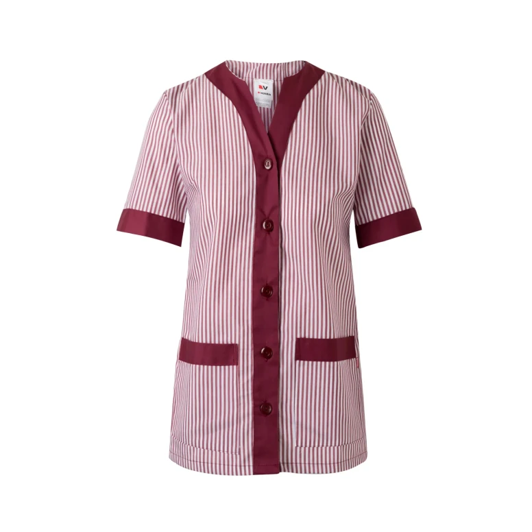Blusa sanitaria de manga corta larga de trabajo Multibolsillos Velilla Mujer 579