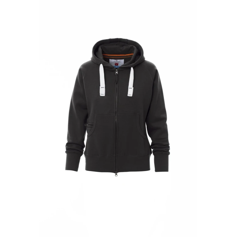 Sudadera de trabajo con cremallera larga y capucha Payper Dallas Lady+ AY 7536