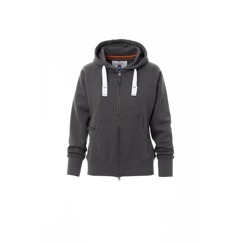 Sudadera de trabajo con cremallera larga y capucha Payper Dallas Lady+ AY 7536