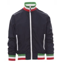 Liquidación total -Cazadora con interior forrado y cuello ITALIA Nazione United - Payper AY 7265 Talla M azul marino/italia
