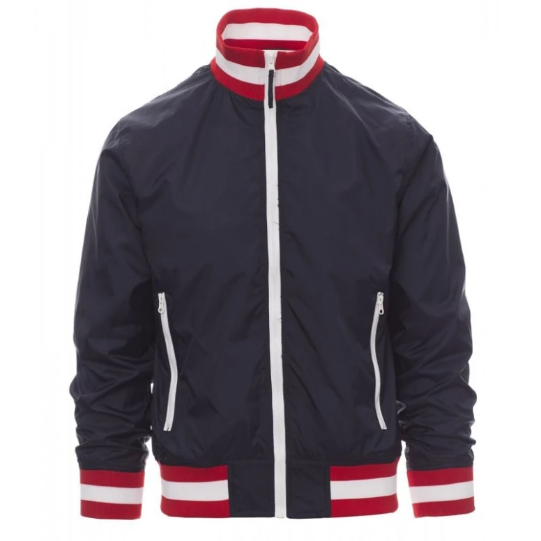 Liquidación total -Cazadora con interior forrado y cuello ITALIA Nazione United - Payper AY 7265 Talla M azul marino/italia
