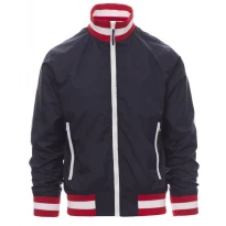 Liquidación total -Cazadora con interior forrado y cuello ITALIA Nazione United - Payper AY 7265 Talla M azul marino/italia