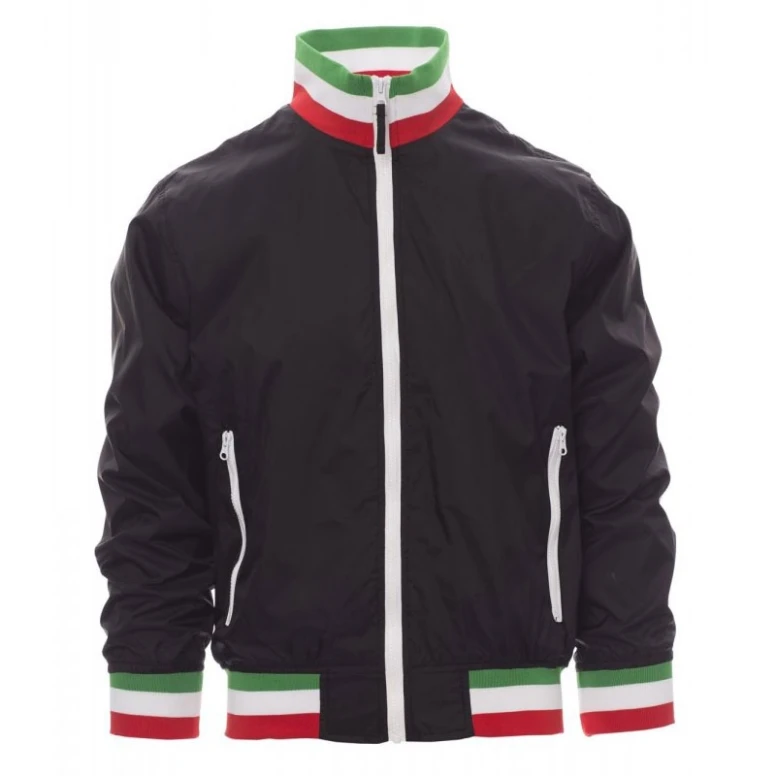 Liquidación total -Cazadora con interior forrado y cuello ITALIA Nazione United - Payper AY 7265 Talla M azul marino/italia