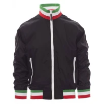 Liquidación total -Cazadora con interior forrado y cuello ITALIA Nazione United - Payper AY 7265 Talla M azul marino/italia