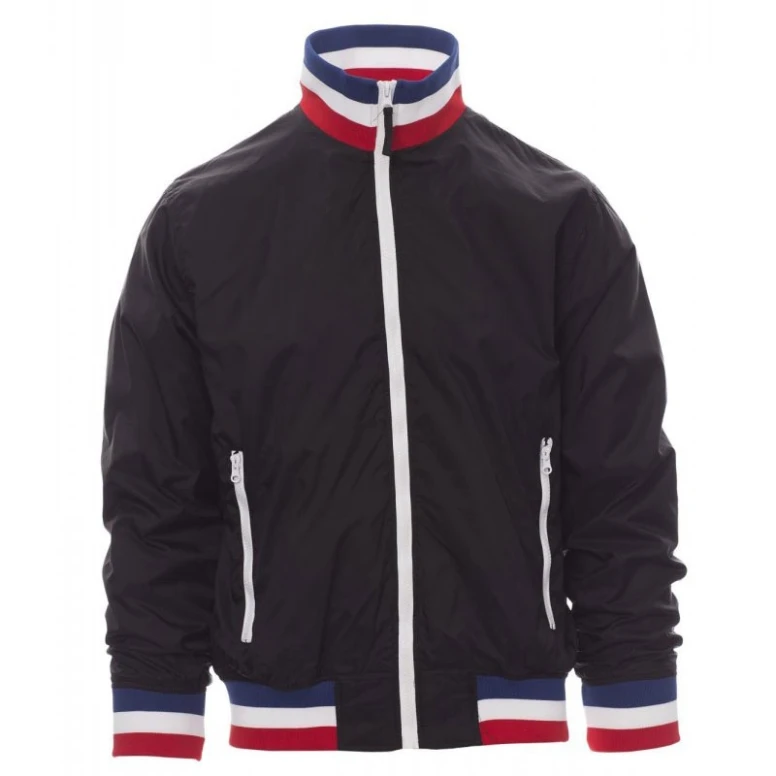 Liquidación total -Cazadora con interior forrado y cuello ITALIA Nazione United - Payper AY 7265 Talla M azul marino/italia