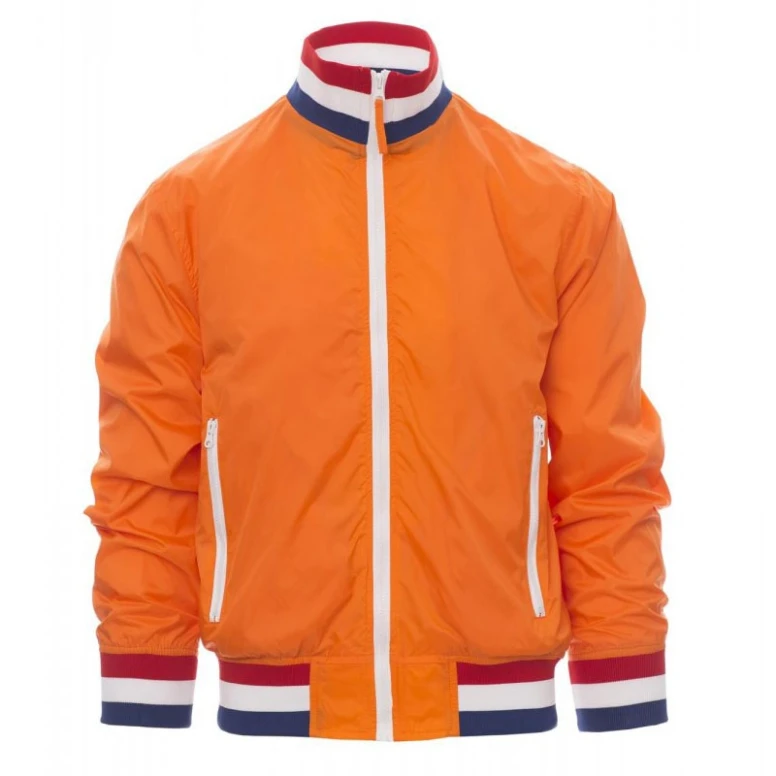Liquidación total -Cazadora con interior forrado y cuello ITALIA Nazione United - Payper AY 7265 Talla M azul marino/italia