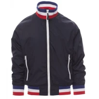 Liquidación total -Cazadora con interior forrado y cuello ITALIA Nazione United - Payper AY 7265 Talla M azul marino/italia