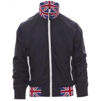 Liquidación total -Cazadora con interior forrado y cuello ITALIA Nazione United - Payper AY 7265 Talla M azul marino/italia