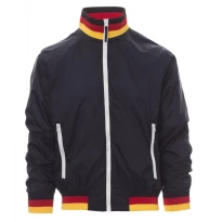 Liquidación total -Cazadora con interior forrado y cuello ITALIA Nazione United - Payper AY 7265 Talla M azul marino/italia