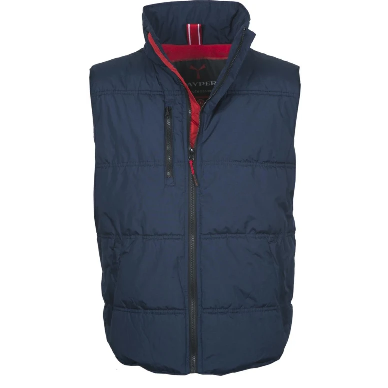 Liquidación total - Chaleco de trabajo Multibolsillos 100% poliéster Daytona - Payper AY 7145 Talla M negro/amarillo