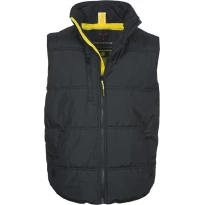 Liquidación total - Chaleco de trabajo Multibolsillos 100% poliéster Daytona - Payper AY 7145 Talla M negro/amarillo