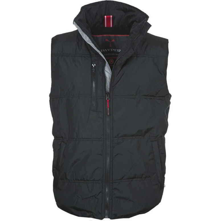 Liquidación total - Chaleco de trabajo Multibolsillos 100% poliéster Daytona - Payper AY 7145 Talla M negro/amarillo