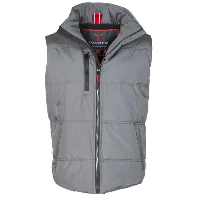 Liquidación total - Chaleco de trabajo Multibolsillos 100% poliéster Daytona - Payper AY 7145 Talla M negro/amarillo