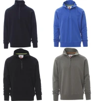 Sudadera de hombre con media cremallera y cardada Austin - Payper