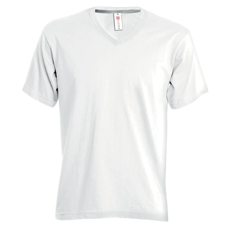 Camiseta de cuello en V de manga corta en 100% Algodón V-Neck Mujer - Payper