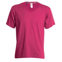 Camiseta de cuello en V de manga corta en 100% Algodón V-Neck Mujer - Payper