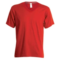 Camiseta de cuello en V de manga corta en 100% Algodón V-Neck Mujer - Payper