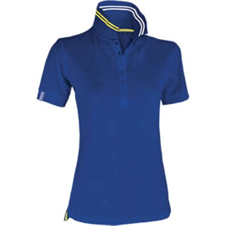 Polo de manga corta Nautic Mujer con rayas fluorescentes en el cuello - Payper