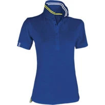 Polo de manga corta Nautic Mujer con rayas fluorescentes en el cuello - Payper