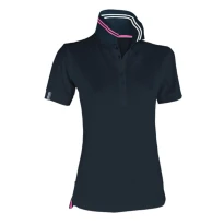 Polo de manga corta Nautic Mujer con rayas fluorescentes en el cuello - Payper